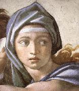 Michelangelo Buonarroti The Delphic Sibyl oil painting artist
